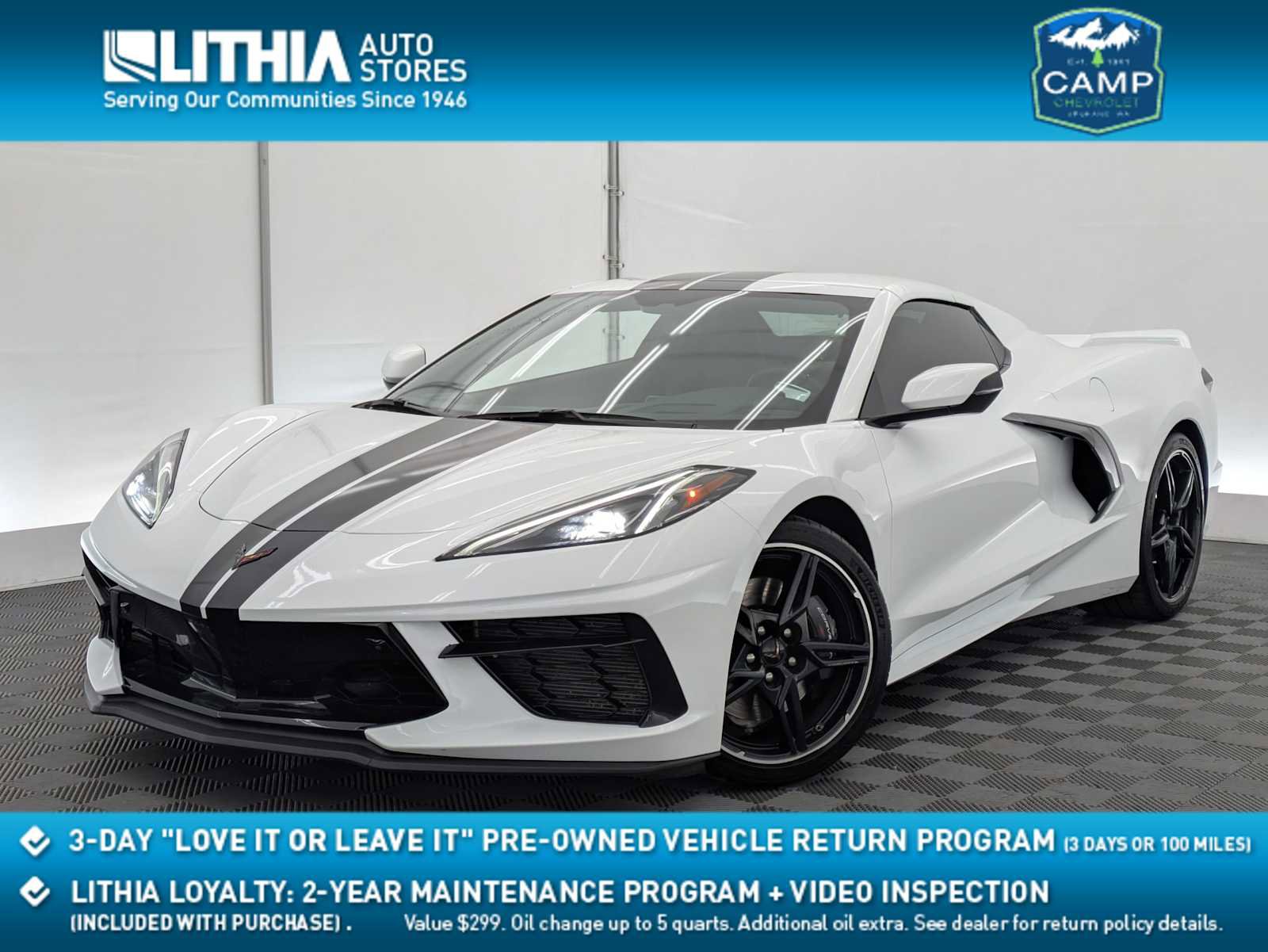 Used 2022 Chevrolet Corvette Stingray Preferred Conv w/ Z51 Performance Package RWD image 1
