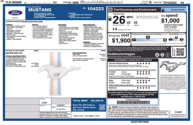 New 2026 Ford Mustang Coupe RWD image 4