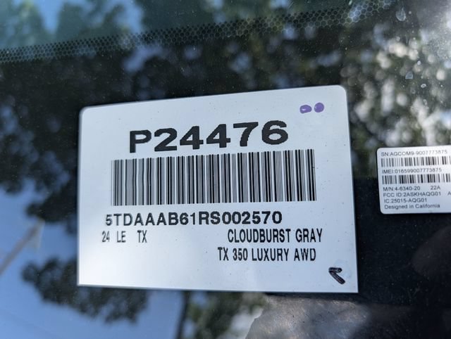 Used 2024 Lexus TX 350 AWD w/ Technology Package image 36