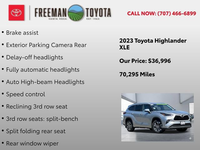 Used 2023 Toyota Highlander XLE AWD/4WD image 18