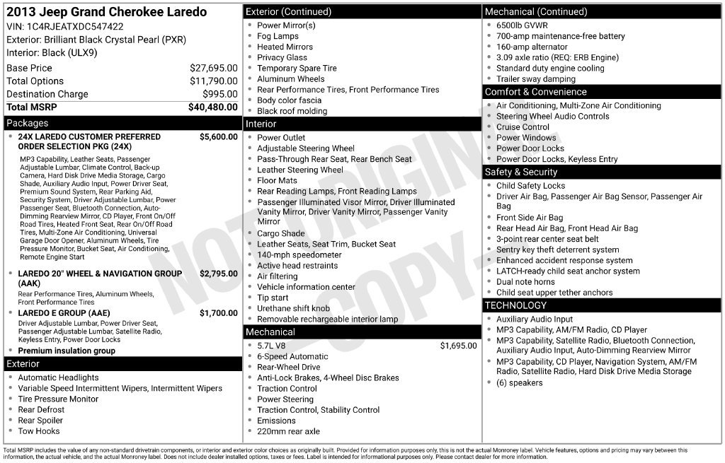 Used 2013 Jeep Grand Cherokee Laredo RWD image 39