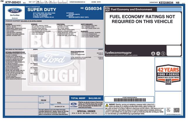 Used 2019 Ford F350 XL w/ XL Value Package image 36