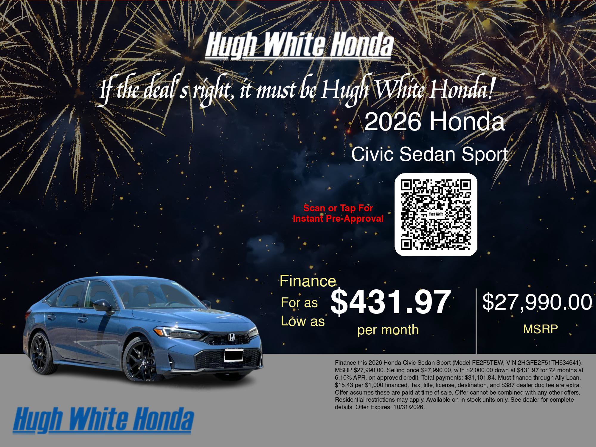 New 2026 Honda Civic Sport image 9