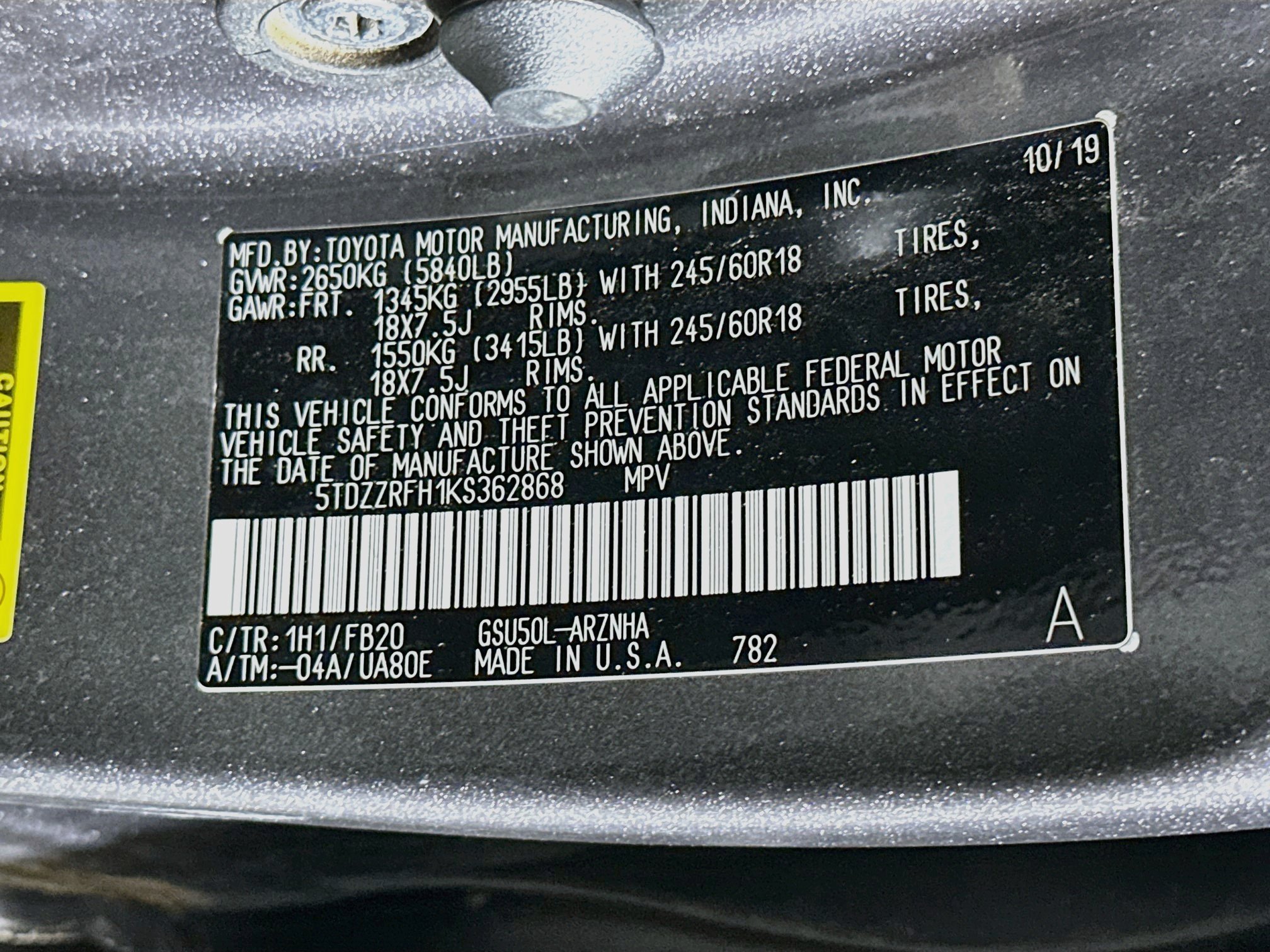 Used 2019 Toyota Highlander LE FWD image 12