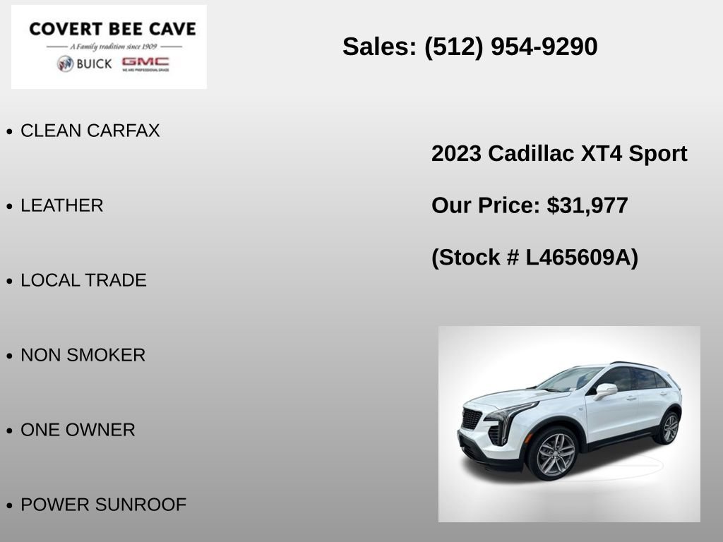 Used 2023 Cadillac XT4 Sport w/ Enhanced Visibility Package image 6