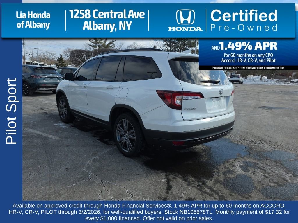 Certified 2022 Honda Pilot Sport image 5