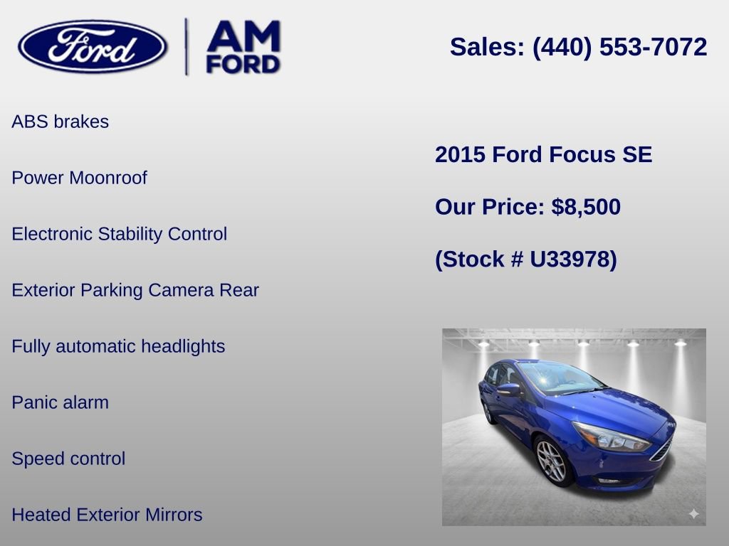Used 2015 Ford Focus SE w/ Equipment Group 201A FWD image 18
