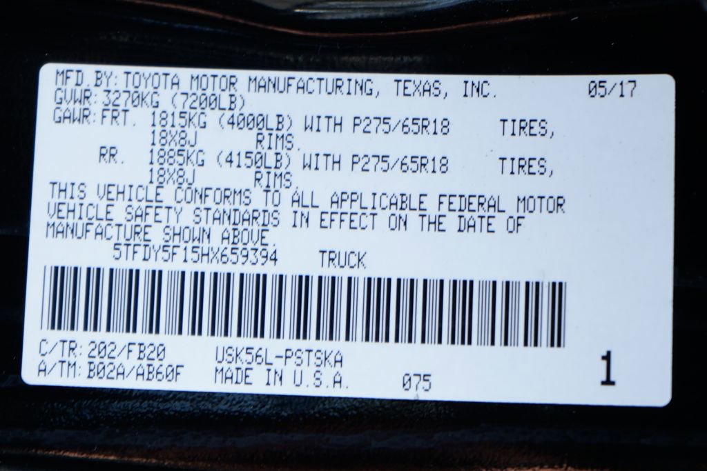 Used 2017 Toyota Tundra SR5 w/ TRD Off Road Package image 53