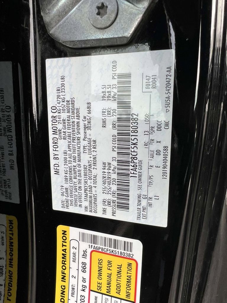 Used 2019 Ford Mustang GT Premium w/ Equipment Group 401A image 16