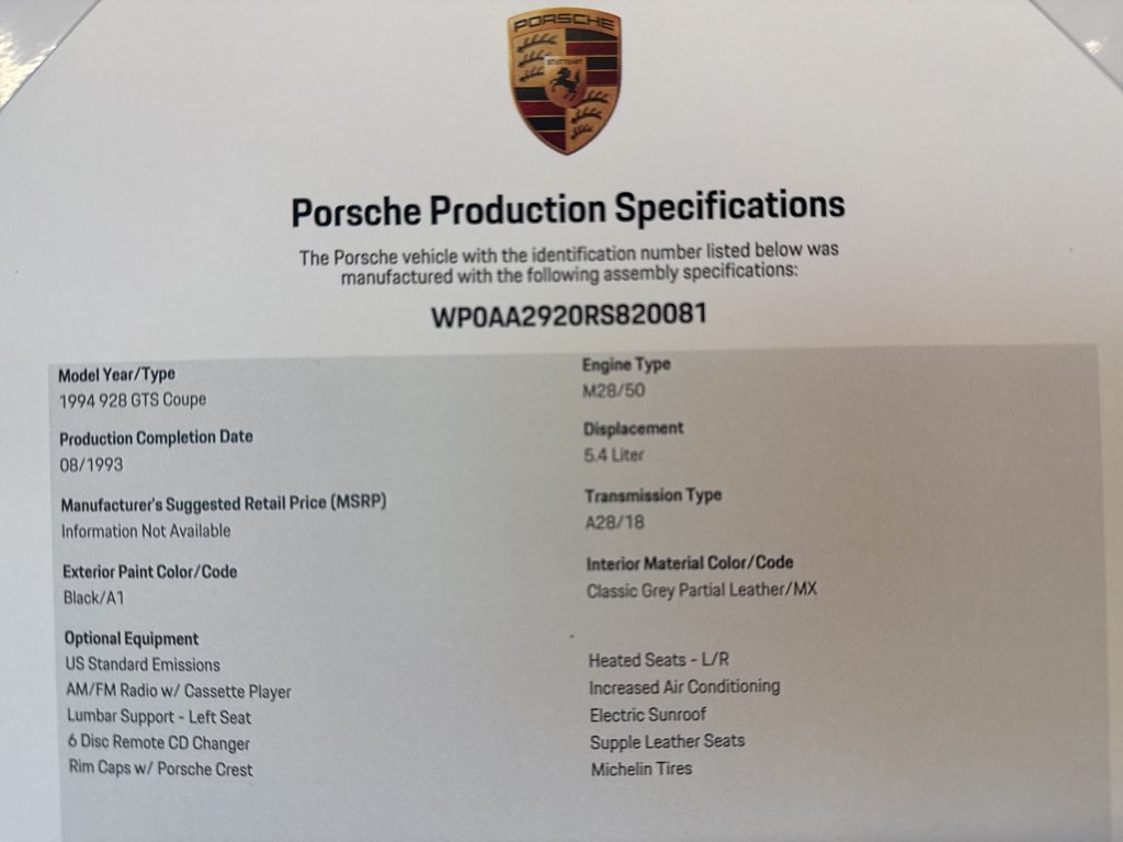 Used 1994 Porsche 928 GTS RWD image 49