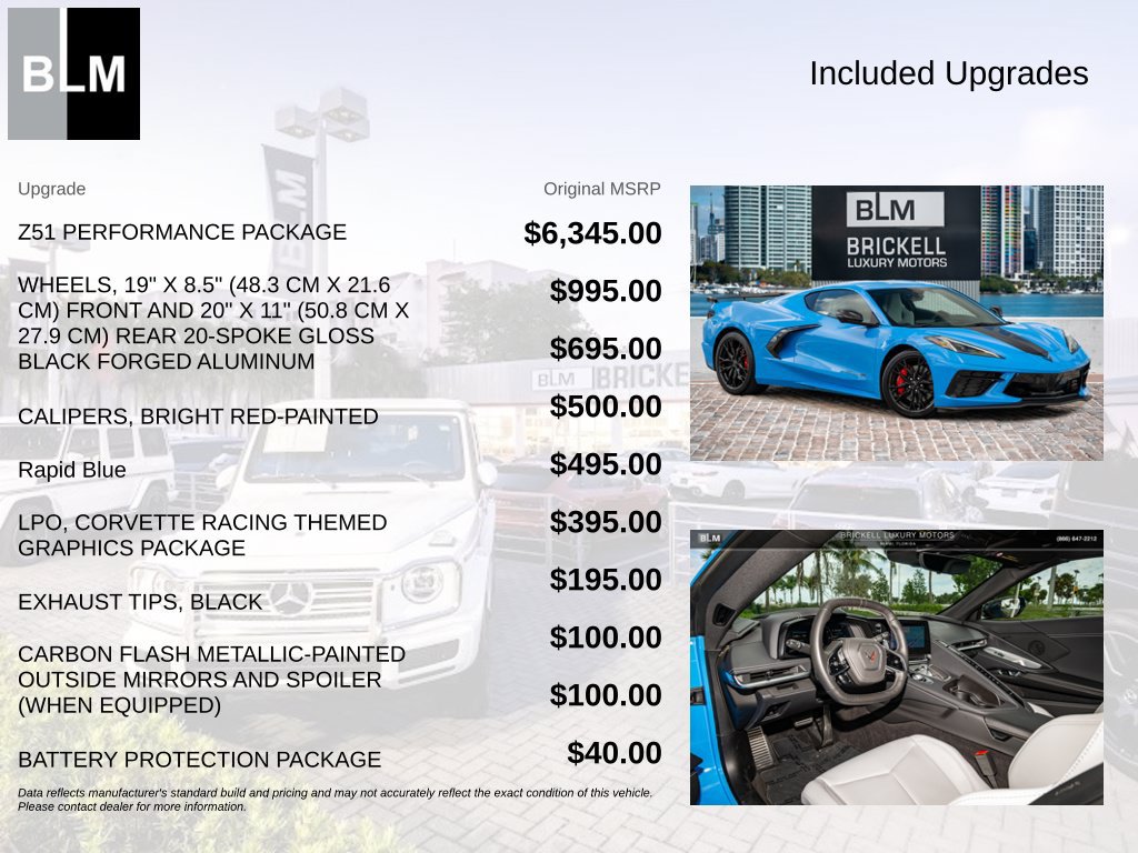 Used 2025 Chevrolet Corvette Stingray Coupe w/ Z51 Performance Package RWD image 9