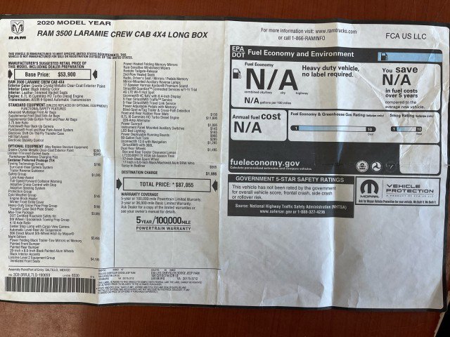 Used 2020 RAM 3500 Laramie image 30