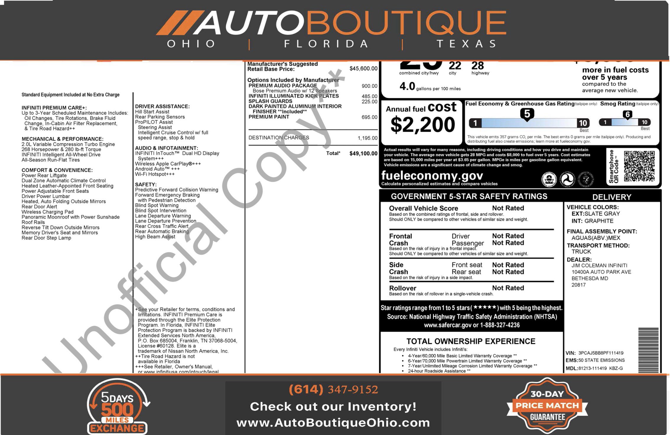 Used 2023 INFINITI QX50 Luxe