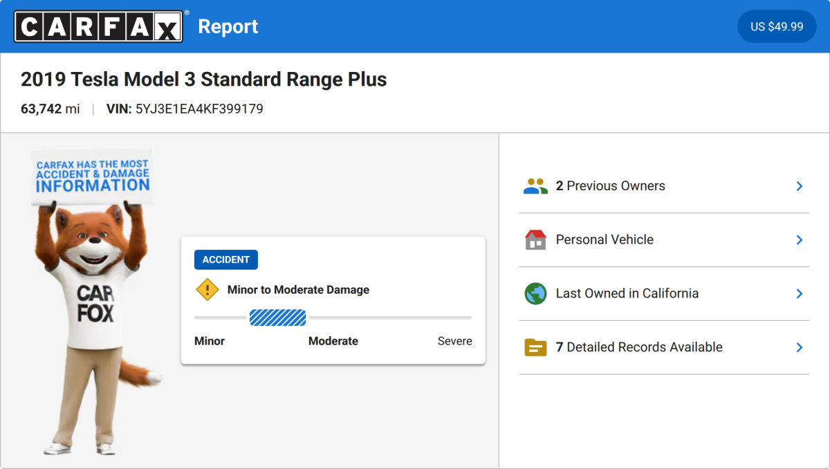 Used 2019 Tesla Model 3 Standard Range Plus RWD image 3