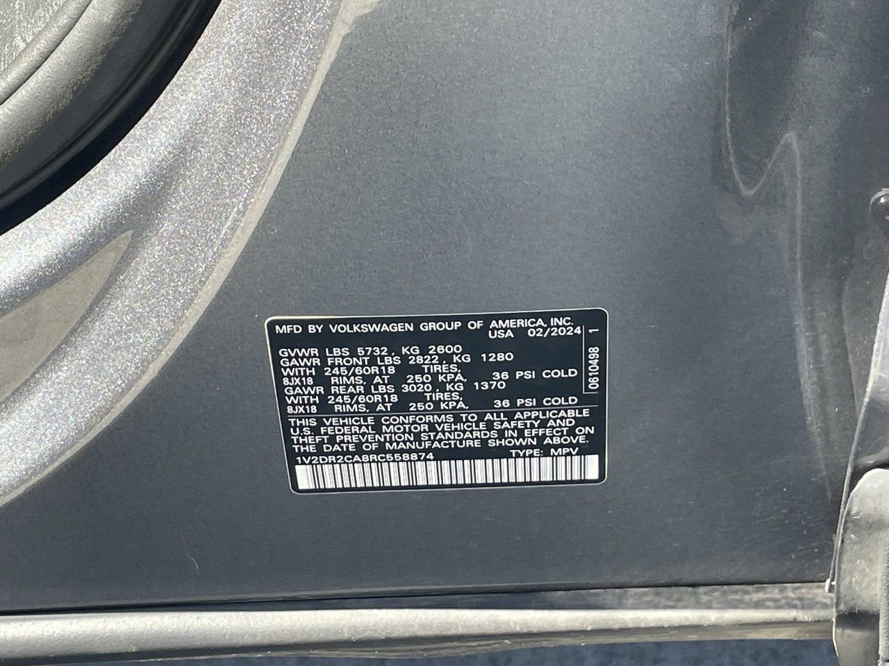 Used 2024 Volkswagen Atlas SE image 11