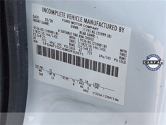 Used 2021 Ford F750 2WD Regular Cab Super Duty image 18