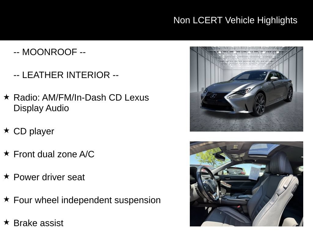 Used 2017 Lexus RC 300 AWD w/ Premium Package image 25
