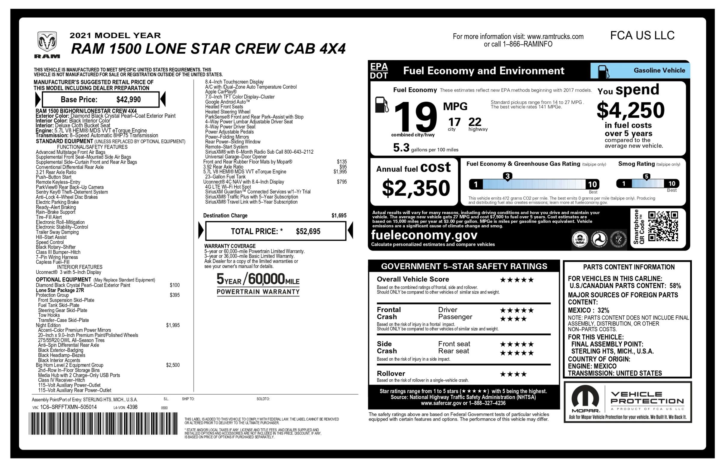 Used 2021 RAM 1500 Lone Star image 3