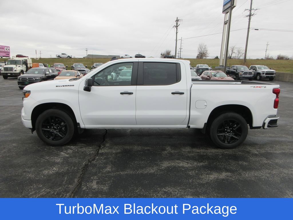 Certified 2024 Chevrolet Silverado 1500 Custom w/ Turbomax Blackout Package image 2