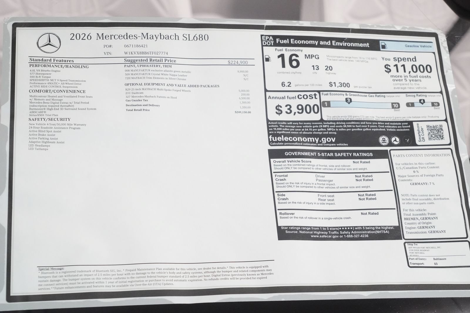 New 2026 Mercedes-Benz Maybach SL 680 image 40