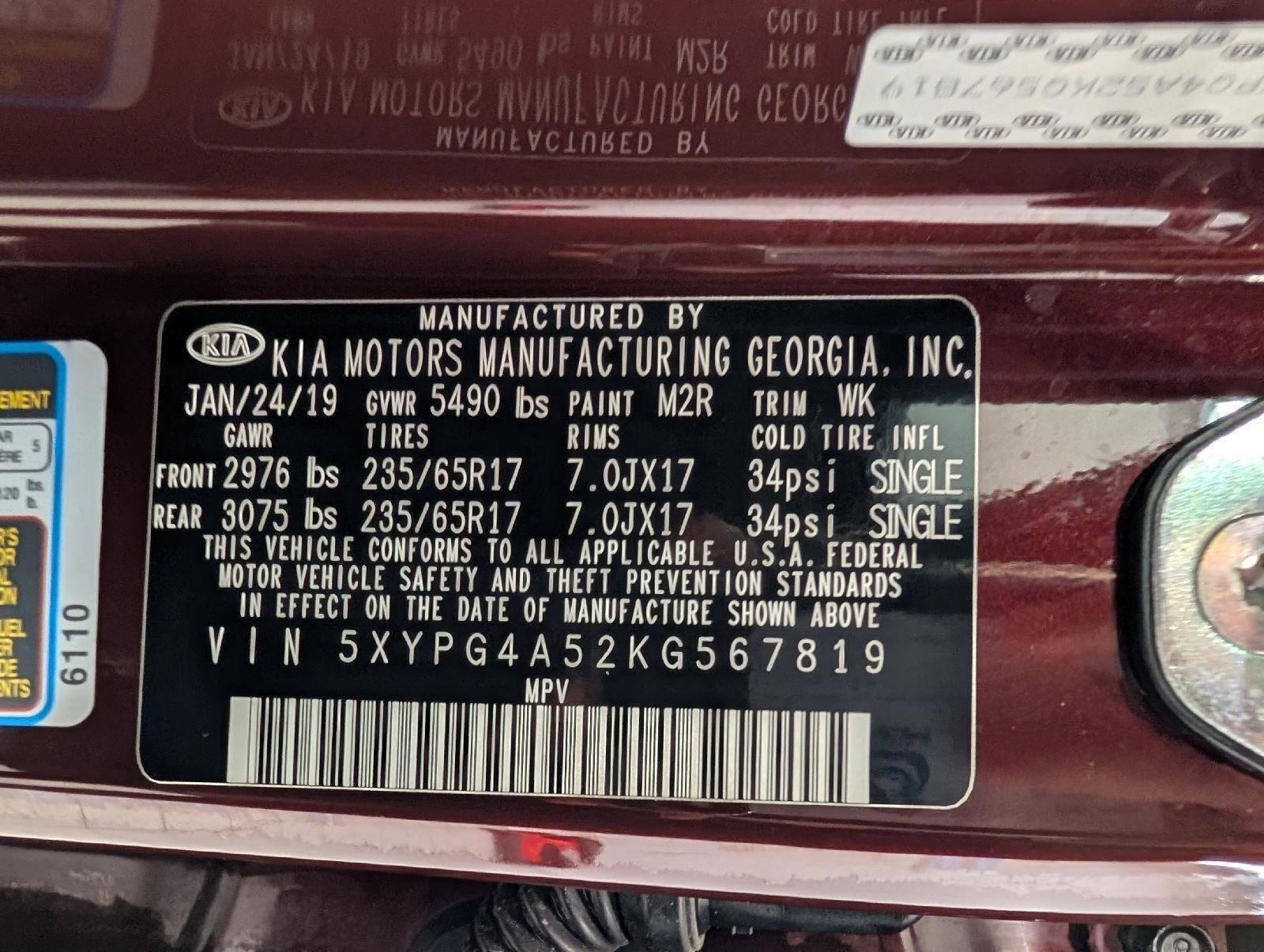 Used 2019 Kia Sorento FWD V6 w/ LX V6 Convenience Package image 60