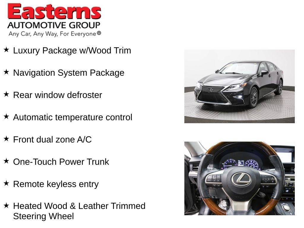 Used 2018 Lexus ES 350 350 w/ Luxury Package w/Wood Trim image 11