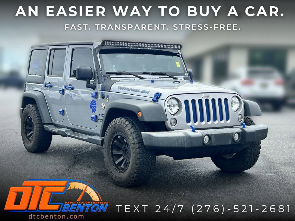 Used 2016 Jeep Wrangler Unlimited Sport w/ Quick Order Package 24S AWD/4WD image 1