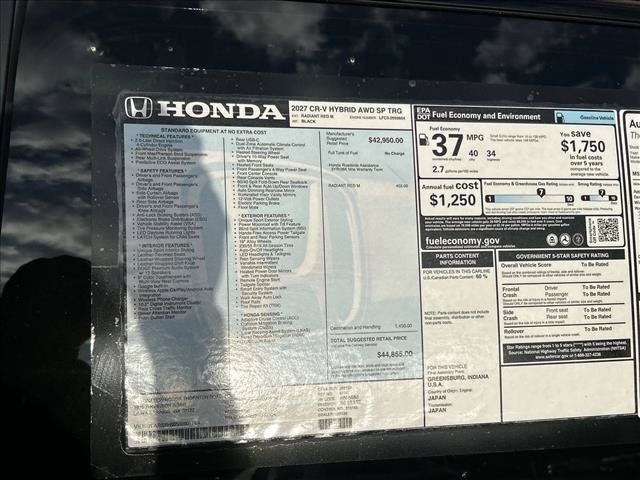 New 2027 Honda CR-V Sport Touring image 22