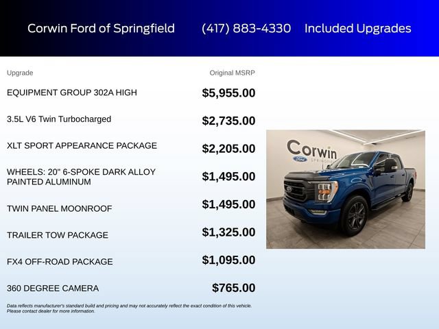 Used 2023 Ford F150 XLT w/ Equipment Group 302A High AWD/4WD image 6