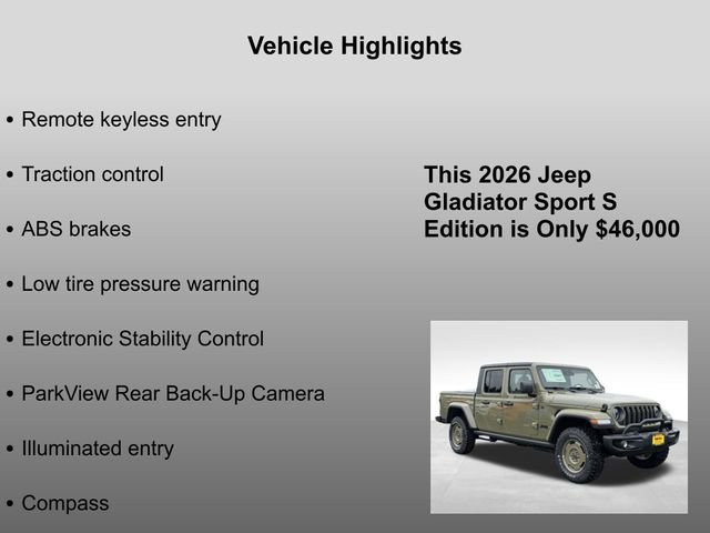 New 2026 Jeep Gladiator Willys AWD/4WD image 5