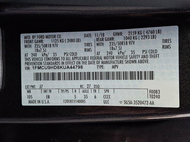 Used 2019 Ford Escape SEL image 27