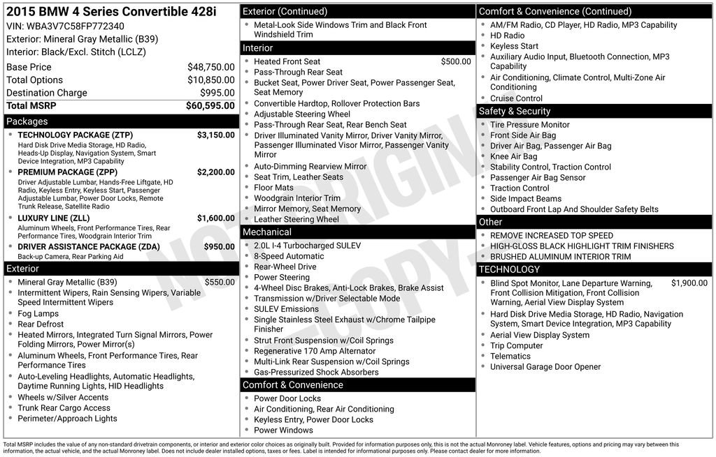 Used 2015 BMW 428i Convertible image 27