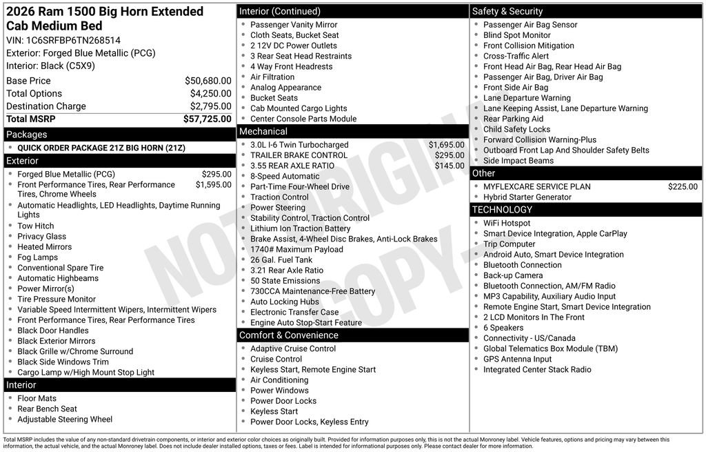 New 2026 RAM 1500 Big Horn AWD/4WD image 25