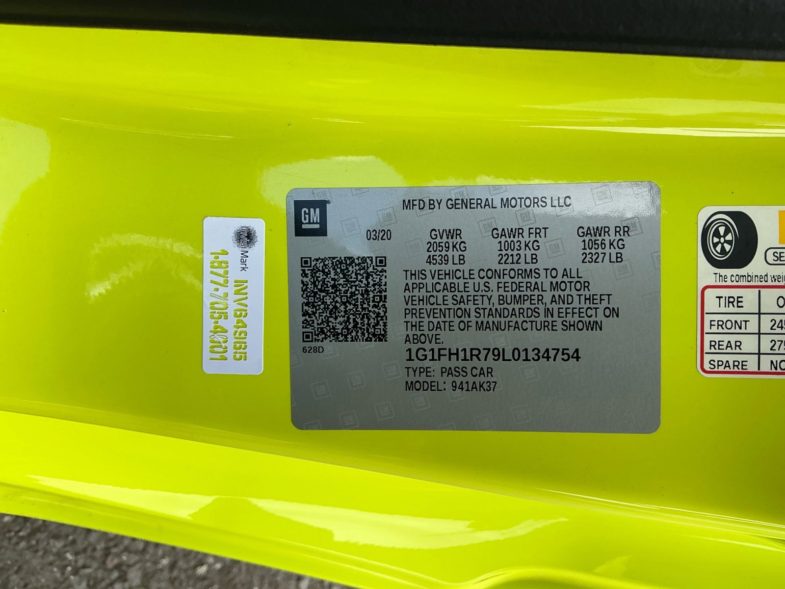 Used 2020 Chevrolet Camaro SS image 30