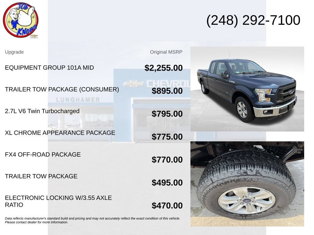 Used 2016 Ford F150 XL w/ Equipment Group 101A Mid AWD/4WD image 5