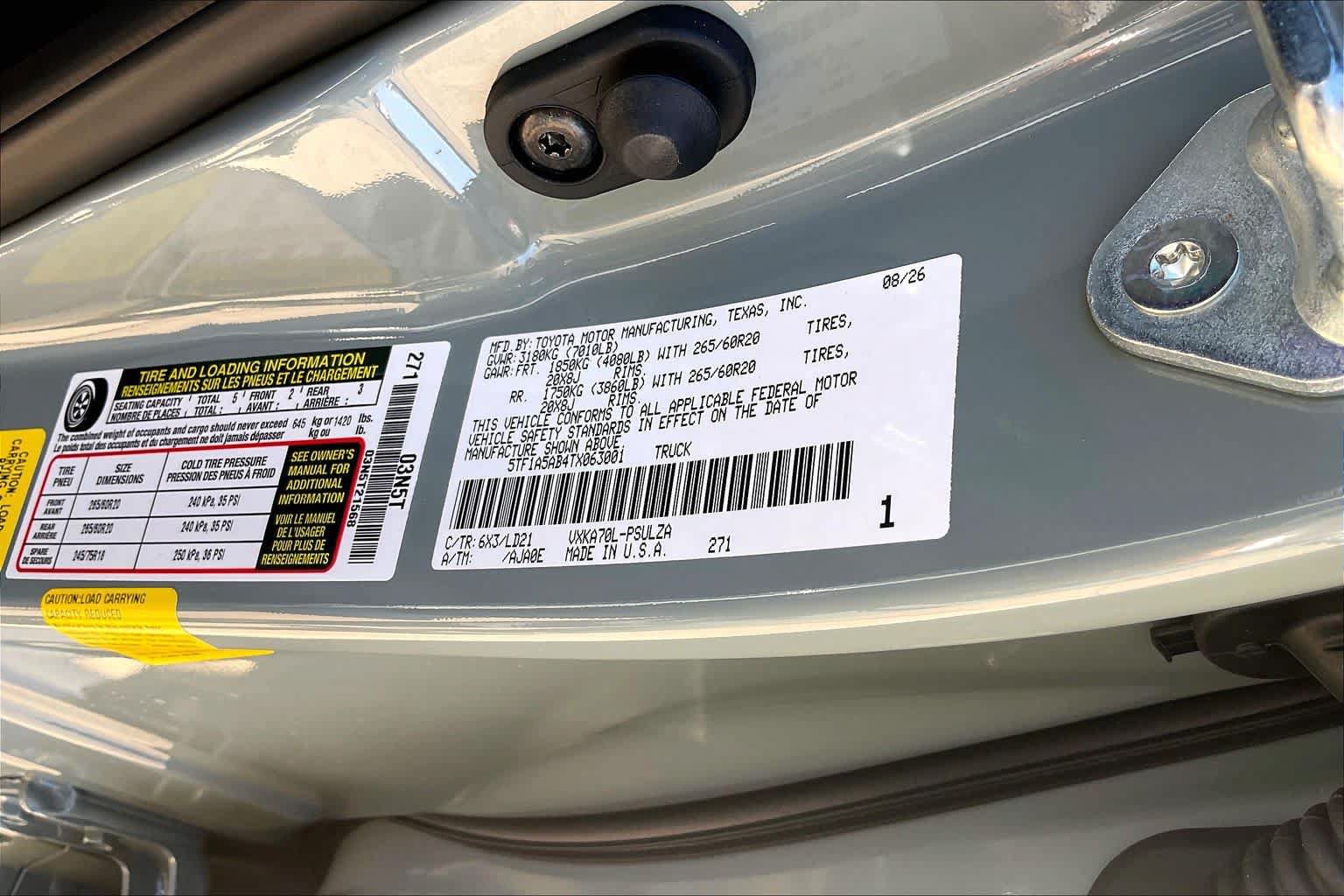 New 2026 Toyota Tundra Limited RWD image 21