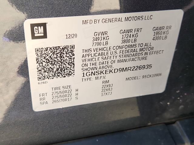 Certified 2021 Chevrolet Suburban RST w/ Luxury Package image 33