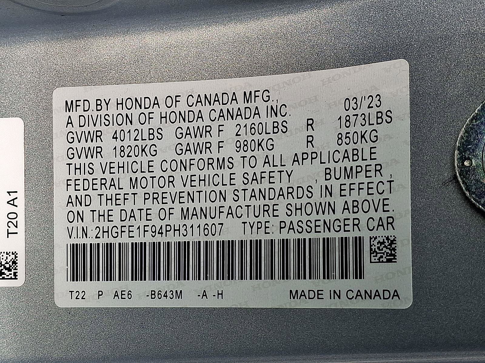 Used 2023 Honda Civic Touring image 27