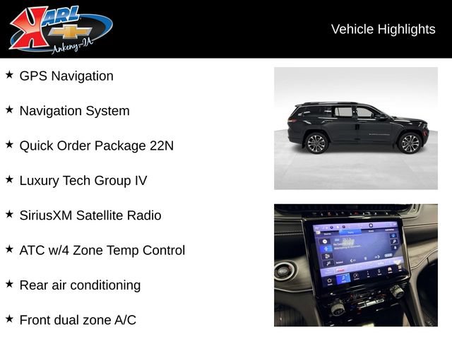Used 2021 Jeep Grand Cherokee L Overland w/ Luxury Tech Group IV AWD/4WD image 2