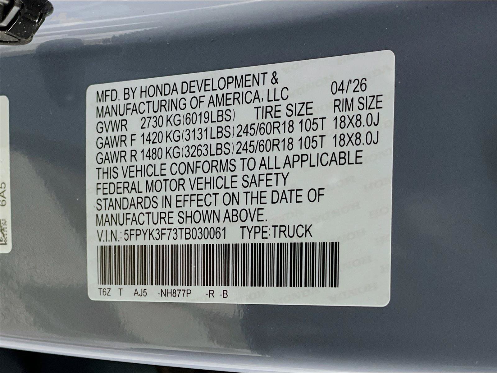 New 2026 Honda Ridgeline TrailSport image 23