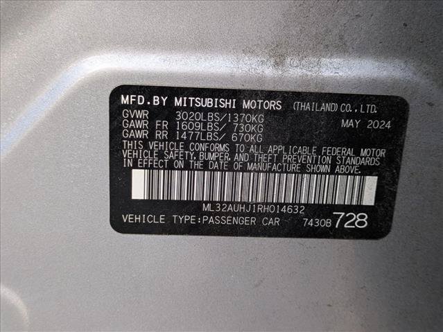 Used 2024 Mitsubishi Mirage ES FWD image 15