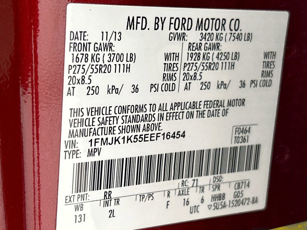 Used 2014 Ford Expedition EL Limited w/ Equipment Group 301A image 34