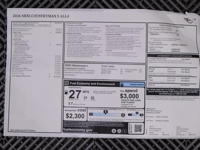 New 2026 MINI Cooper Countryman S w/ Comfort Package Max image 9