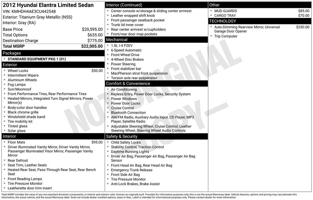 Used 2012 Hyundai Elantra Limited image 5