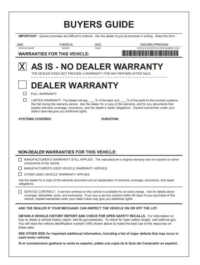 Used 2023 GMC Yukon XL Denali Ultimate AWD/4WD image 18