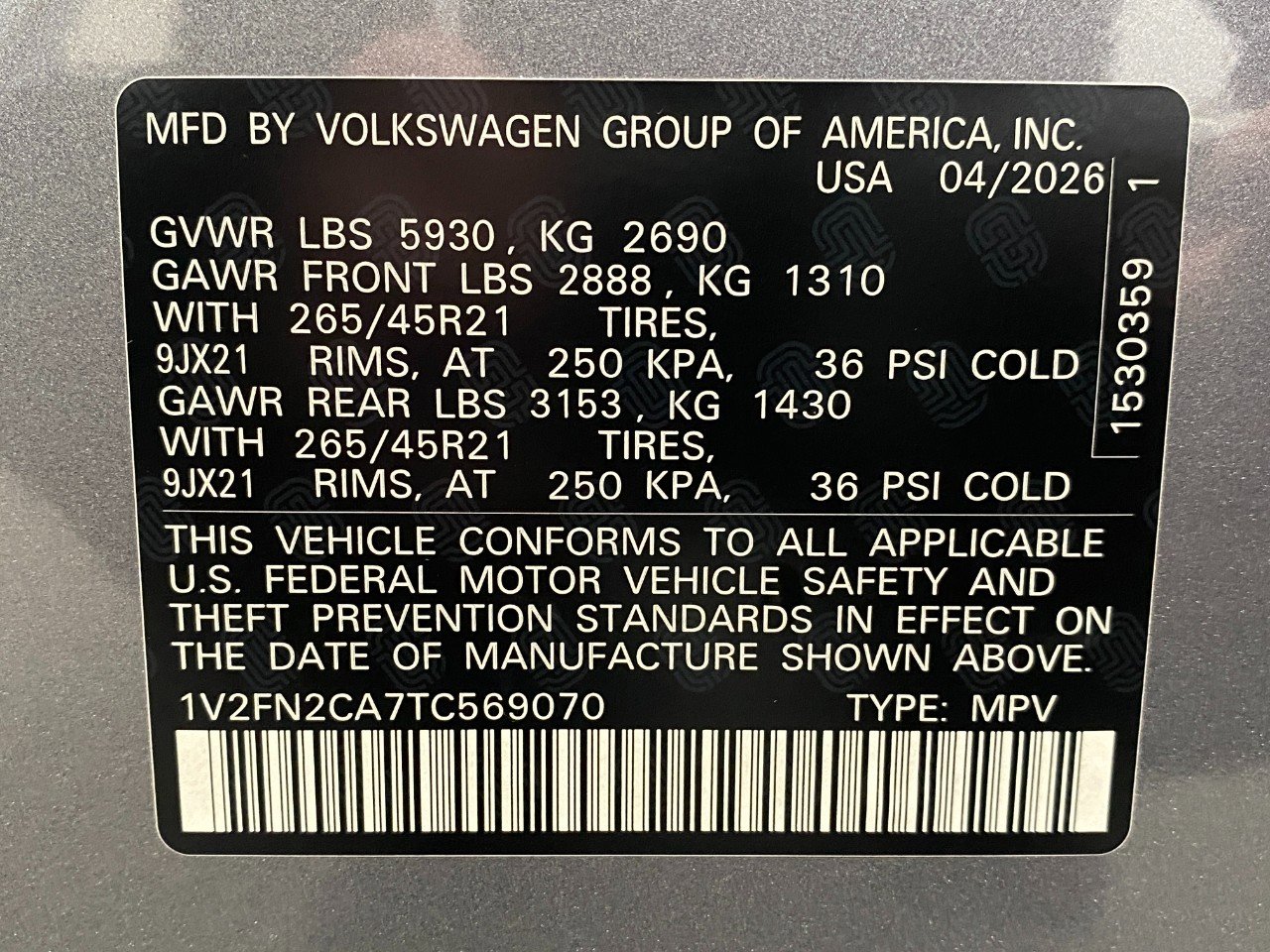 New 2026 Volkswagen Atlas SEL Premium R-Line AWD/4WD image 37