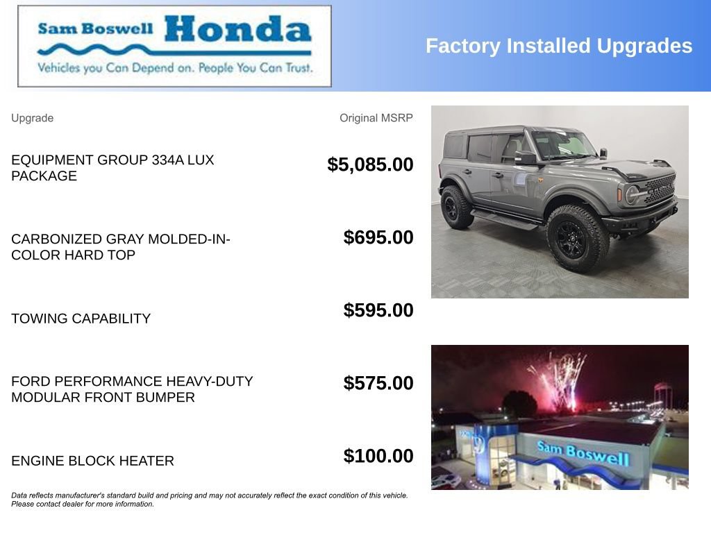 Used 2022 Ford Bronco Badlands AWD/4WD image 4
