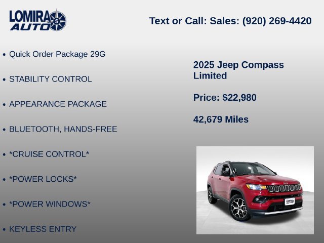 Used 2025 Jeep Compass Limited AWD/4WD image 8