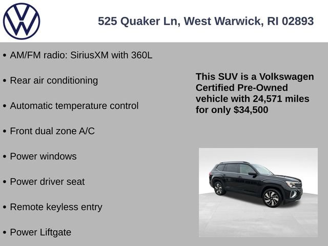 Certified 2025 Volkswagen Atlas SE image 7