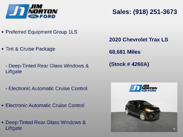 Used 2020 Chevrolet Trax LS w/ Tint and Cruise Package FWD image 8